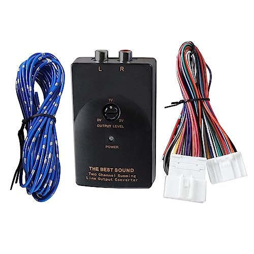 MSA5M1810A - STARLINK 7.0" Multimedia Plus and SUBARU STARLINK 7.0" Multimedia Navigation OM - 2018 Subaru Forester, WRX & WRX STI 11 NuIth Add an AMP Amplifier Adapter Interface for Select 2007-2019 Nissan, 2008-2013 Infiniti G37, 2008-2015 Subaru to OEM Car Radio System 2 Channel RCA Output Converter Non Bose System