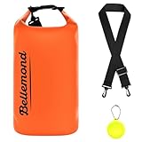 ベルモンド 防水バッグ ドライバッグ ウォッシュバッグ バイク 防水バック ドライバック メッセンジャーバッグ IPX6 防水袋 | 6色 10L | B1563#5 マンダリンオレンジ