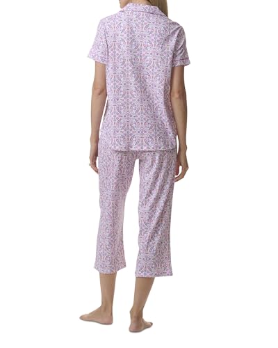 Image of Karen Neuburger Women's Short Sleeve Girlfriend Capri Pajama Set