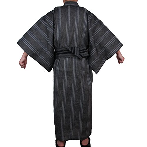 FANCY PUMPKIN Jinbei Men's Japanese Yukata Japanese Kimono Home Robe Pajamas Dressing Gown2