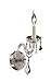 Alexandria 1 Light Wall Sconce Finish: Chrome, Crystal Trim: Strass Swarovski