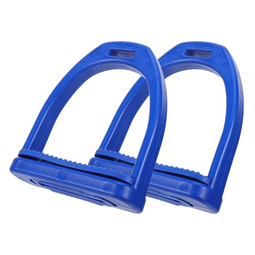 Étriers en plastique antidérapants bleus ifundom pour selle western