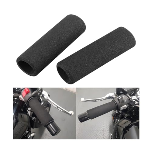JNNJ 2 Piezas Motocicleta Mano Empuñaduras Cubierta, Moto Manillar Funda, Cubierta Agarre Manillar Espuma para Motocicleta, Moto Empuñadura Manillar Antivibración Cómoda Suave Práctico(27MM)