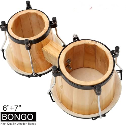 Bongos pour les bois - Tambour à main de percussion et bongo drum d'initiation - 6