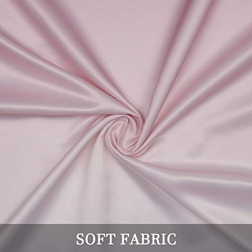 Ombre Gradient Window Curtains, Pink To Grey 2 Tone Curtain Panel, Window Drapes With Grommets For Bedroom Living Room Decor, Set Of 2 Panels, 52 X 84 Inch Length #TOP4