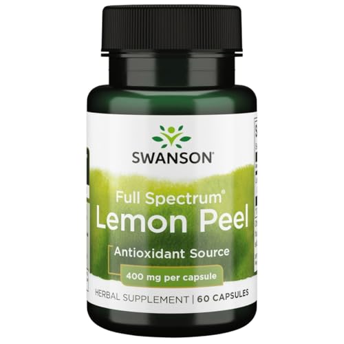 Swanson Full Spectrum Lemon Peel 400 Milligrams 60 Capsules