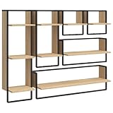【Conception pratique :】 l'étagère flottante offre un espace de rangement pour garder vos objets décoratifs bien organisés et à portée de main. De plus, le bar peut être utilisé comme support.