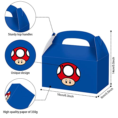 Bchocks 24 Pcs Party Favor Candy Boxes For Super Bros Mario Birthday Party Supplies, Party Gift Goody Treat Candy Boxes For Super Bros Mario Party Favors Decor Birthday Party Decor #TOP3