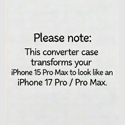Image of LuxuryKase Converter Case for iPhone 15 Pro Max | Premium Protective MagSafe Cover | iPhone 17 Pro Series Style Design | in Built Camera Guard | Wireless Charging Compatible - Black
