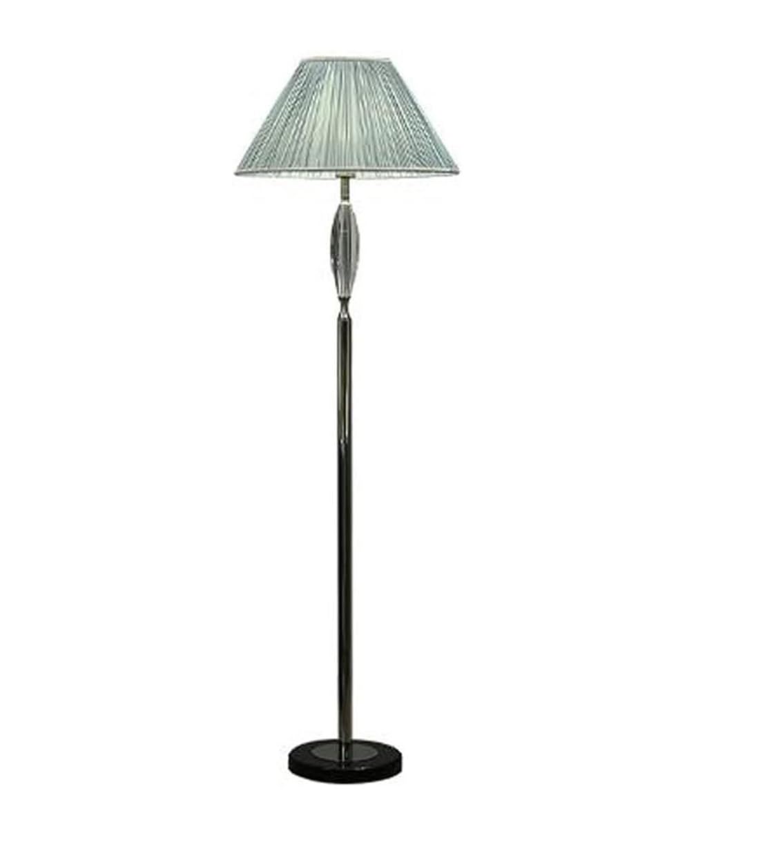 CVdrtyED Standing Lamp Modern Metal Crystal Floor Lamp Tall Pole with Fabric Lampshade Marble Base Standing Light for Living Room Bedroom Bedroom Living Room