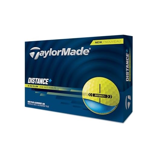 TaylorMade 2025 Golf Distance+ Yellow Golf Balls