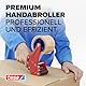 tesa Handabroller PREMIUM - professioneller, robuster Abroller für Klebebänder - für Paketbänder mit bis zu 50 mm Breite - für den industriellen Gebrauch geeignet
