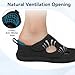 LeIsfIt Diabetic Shoes for Women Adjustable Extra Wide Barefoot Walking Shoes for Swollen Arthritis Edema Feet Wide Width Zero Drop Sole Black Size 8.5