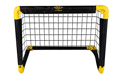 Umbro Fußballtor -50 x 44 x 44 cm Faltbar für Kinder und Erwachsene - Schwarz/Gelb Cover