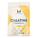 Myprotein Creatine Gummies, 5g Creatine Monohydrate per Serving, Lemon, 90 Count, 18 Servings, Chewable Post/Pre Workout Strength & Recovery Sports Nutrition Supplement, Vegan, Non-GMO