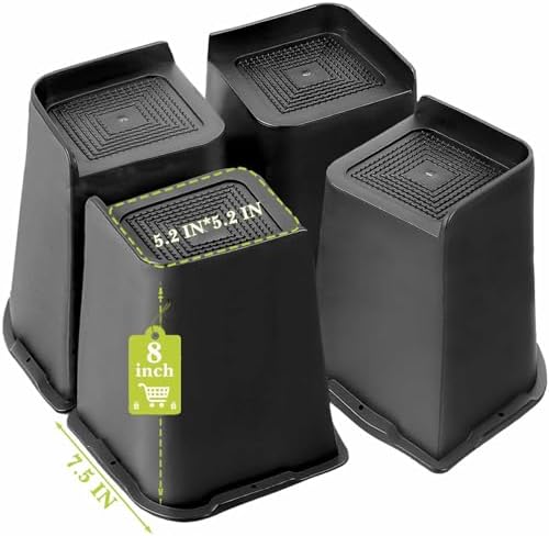 Amazon.com: shouwuhho Bed Risers 12 inch Heavy Duty, Oversized ...