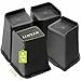 Yookwutar Bed Risers 2 inch, 3 inch, 4 inch, 6 inch, 8 inch Heavy Duty, Oversized Furniture Riser for Couch Sofa Table Chair Leg Frame Dorm, Support up to 6000 Lbs (Black 4 Pack, 8 inch)