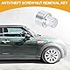 Partuto Radmutternschloss - Auto 062 Diebstahlsicherungsschraube Mutter Entfernungsschlüssel - für BMW MINI COOPER Zinklegierung Stahl Silberton - 1 Stk