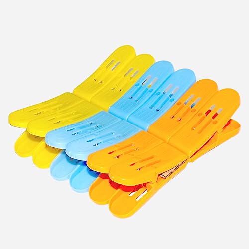 Image of Plastic Cloth Double Pin Clips for Cloth Dying Cloth (Multicolour) (Pack of 12)