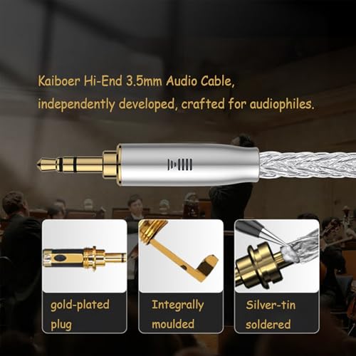 Cable de Audio 3.5mm Jack Auxiliar Hi-End 1.0 m miniatura 3