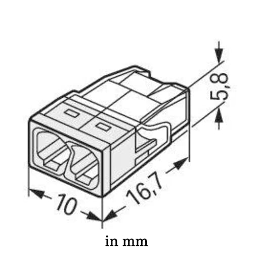 WAGO bornes pour boîtes de dérivation compactes 2.5 mm2