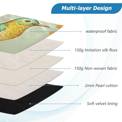 Funda para portátil diseño pintura de pájaro 13-14 pulgadas miniatura 4