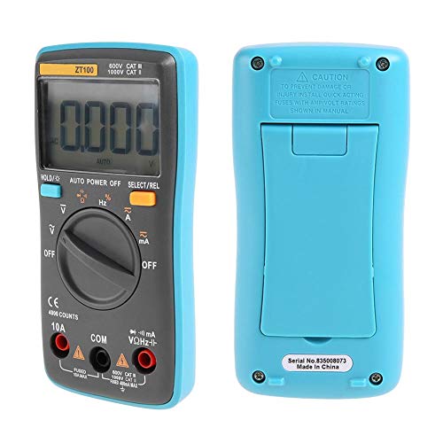 Image of Digital Multimeter, ZT100 /ZT101 /ZT102 Portable Mini Multimeter Auto Digital LCD Display Testing Capacitance Multimeter(ZT100)