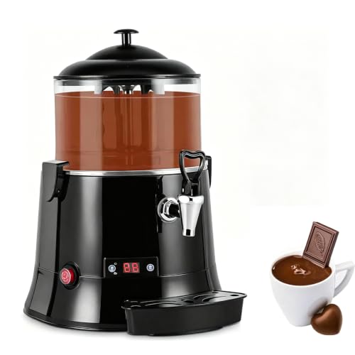 Dispensador Comercial De Bebidas Calientes De 400 W, Máquina Eléctrica De Chocolate Caliente De 5 L/10 L, Pantalla Táctil De Control De Temperatura De 30 ℃ -90 ℃ para Té con Leche, Café, Vino Cali 5L