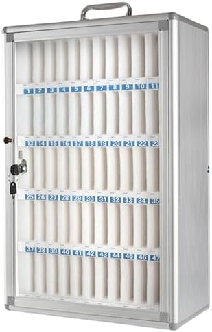 Lockable Aluminum Alloy Cell Phone Storage Case - Secure Multi-Slot Organizer for Classrooms, Offices, and Exam Rooms - Ideal for Keeping Devices Safe and Organized