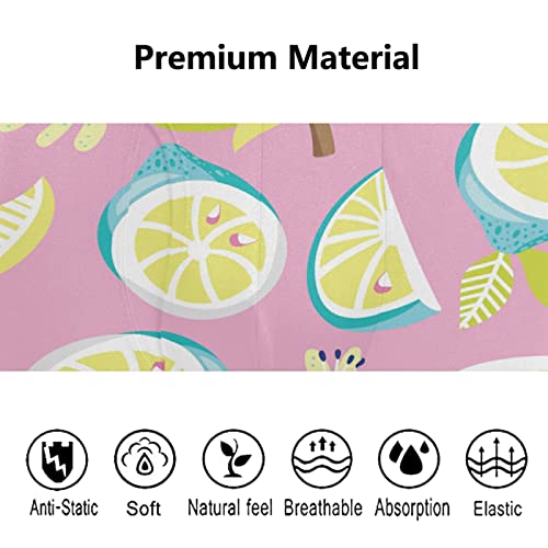 Bóxer para hombre Vnurnrn de limones rosas, pack de 2 calzoncillos elásticos de algodón 5