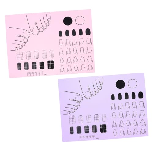 WRITWAA 2Piezas Almohadas De Silicona Para Manicura Para Salón Bricolaje