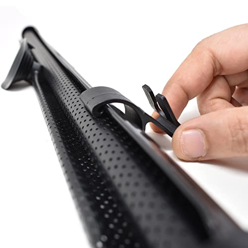 Econour Car Side Window Sun Shade (4 Pack 15"X17") + Clips For Roller Sunshade (10 Pieces) | Strong And Tough Hooks To Hold Your Roller Shade In Place #TOP6