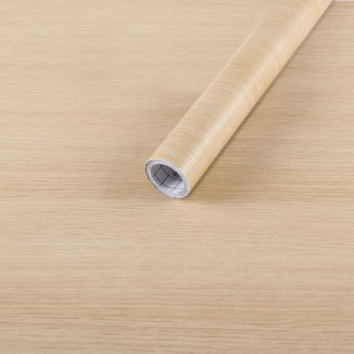 Image of HOME13 Self Adhesive Wood Vinyl Wallpaper Waterproof Old Furniture for Wall, Wall Stickers Door Wardrobe Desktop (Oak Wood, 12X86 in)