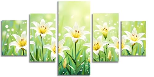 Kit complet broderie diamant 5D Mefooge | Toile mosaïque lys 150x75cm F552