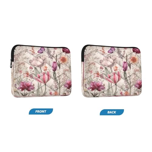 Funda para portátil de 13-14 pulgadas con flores silvestres miniatura 2