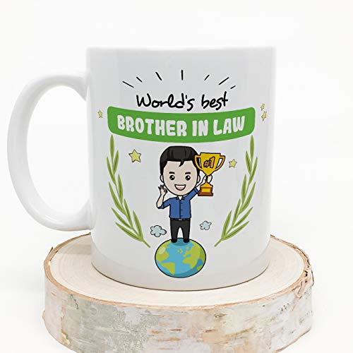 MUGFFINS Mug/Cup Brother in Law -Family World -Funny Gift/Present Idea -Tea/Coffee Ceramic Cup - Image 3