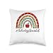 BWILI Back To School Gifts & apparel. Technology Specialist Rainbow Appreciation Back to School Throw Pillow, 16x16, Multicolor