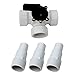 Produktbild Miganeo® 3-Wege-Ventil Ø 32/38 mm - Schlauchanschluss für Pool 060025GH,Mehrfarbig