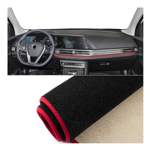 Tapis de tableau de bord Changan CS55 Plus 2020-2022 antidérapant rouge