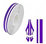 WYZBEN Vinyl Pin Stripe Double Line Tape Decals Stickers 32 ft Length for Car Auto Motorcycle Scooter Helmets Dashboards Bodyworks DIY (Purple)