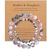 DUQGUHO Mommy and Me Bracelets Mothers Day Gifts for Mom from Daughter Son Matching Mother and Daughter Jewelry Mother Daughter Gift Back to School Bracelet 68 mm Mom Birthday Gifts