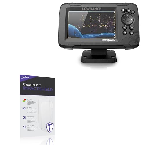 BoxWave Screen Protector Compatible With Lowrance Hook Reveal 5x - ClearTouch ImpactShield (2-Pack), Impenetrable Screen Protector Flexible Film