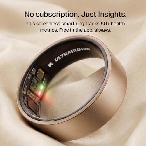 Image of ULTRAHUMAN Ring AIR - Brushed Rose Gold - Size 5 - Smart Ring | No App Subscription Fee | Size First with Sizing Kit | Sleep, Activity & Heart Rate Tracking | Fitness Ring for Men & Women