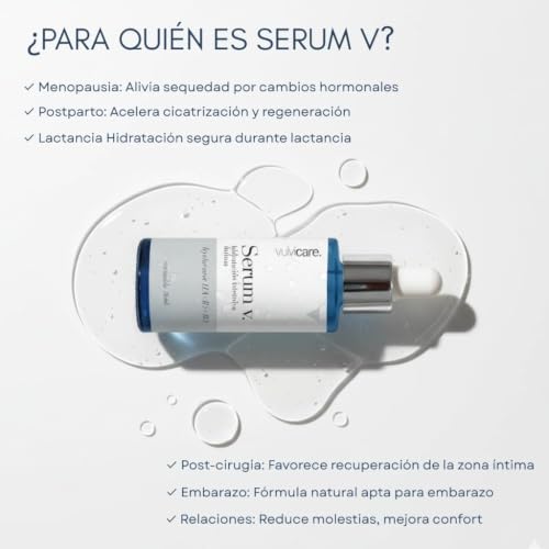 Miniatura 2 de Vulvicare Serum V. Hidratante Íntimo Intensivo Interno Y Externo Para La Vulva Con Ácido Hialurónico Y Vitaminas B5 Y B2 Elimina Picores E Irritaciones - Restaura Y Protege La Zona Íntima - 30ml