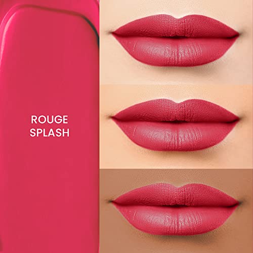 Image of Lakme Absolute Matte Ultimate Lip Color with Argan Oil, Rouge Splash, 3.4 g