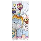 Bufanda ligera para mujer, primavera, otoño e invierno, chal de dibujos animados, unicornio, búhos, Varios colores