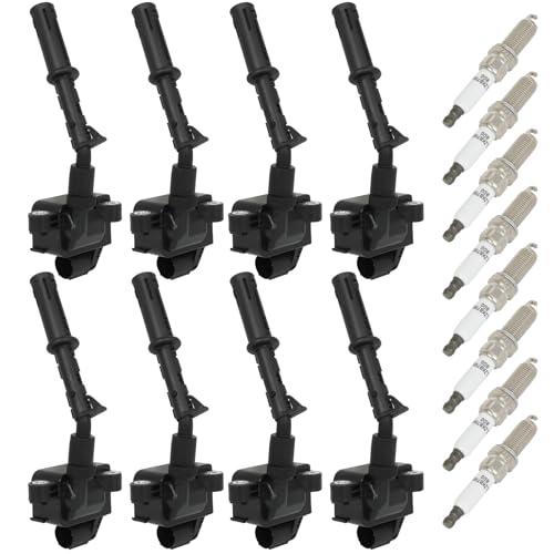 GDSMOTU 8PCS Ignition Coil Packs & 8PCS Iridium Spark Plugs