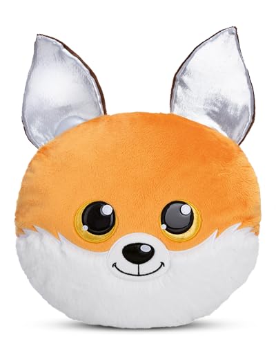 NICI Kuscheltier Kissen GLUBSCHIS Fuchs Runizzi 32 x 32 cm - Flauschig-weiches Kuschelkissen für Babys & Kleinkinder, Kinderkissen für Jungs & Mädchen - 61367
