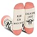 AGRIMONY Lustige Socken f&uuml;r Frauen Mama Teenager M&auml;dchen Oma Freundin Sie&ndash;NUR EIN M&Auml;DCHEN DAS K&Uuml;HE LIEBT - Niedliche Verr&uuml;ckt Flippig Niedlich Valentinstag Muttertag Weihnachtsstrumpf Geschenke