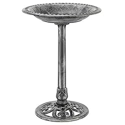 Outdoor garden decor ideas bird bath 